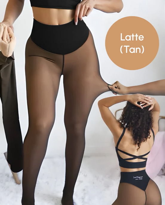 Snatched One-Seam Fleece Sheer Leggings